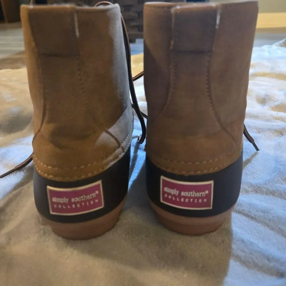 Simply Southern women's Brown and Tan Boots
